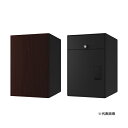 ####u.ナスタ/Nasta 【KS-TL06TR-P475-DW】ダークウッド×ブラック 宅配ボックス(Nasta Box +POST) サイズL ポスト一体型 前入後出 防水タイプ 右勝手 受注約1週