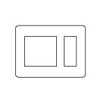 パナソニック 配線器具【WN8403W】2連接穴＋3コ用モダンプレート (ミルキーホワイト)