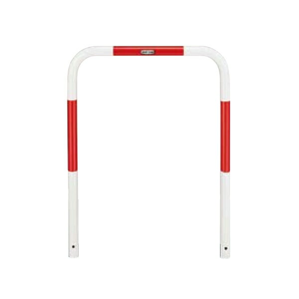 ●u.LIXIL スペースガード(車止め)【LNU01】赤・白 U42型 固定式 スチール 受注生産