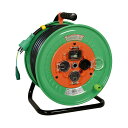 ∀日動工業 【NW-EB33】電工ドラム 防雨防塵型 100V 30m 温度センサー付 漏電保護専用ブレーカー付 (4937305013045)