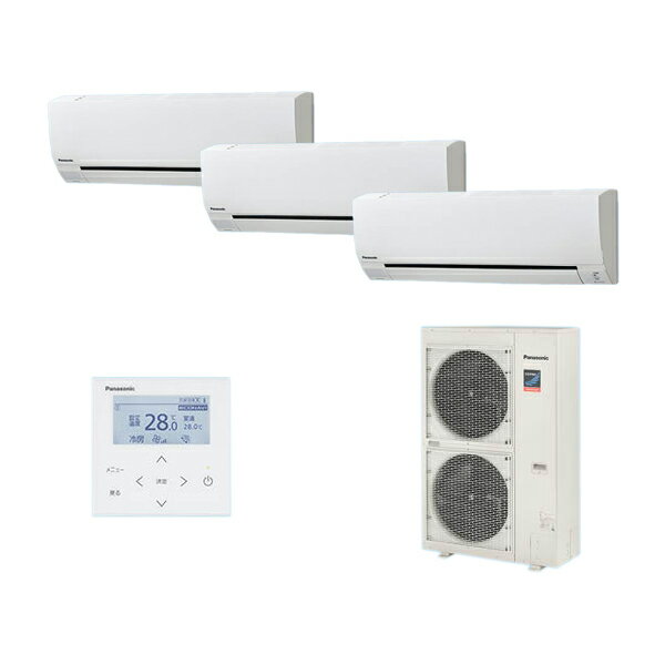 ●βパナソニック 業務用エアコン【PA-P160K7GTB】[分岐管セット] 壁掛形 同時トリプル エコナビ(ワイヤード) 三相200V P160形 6.0馬力相当