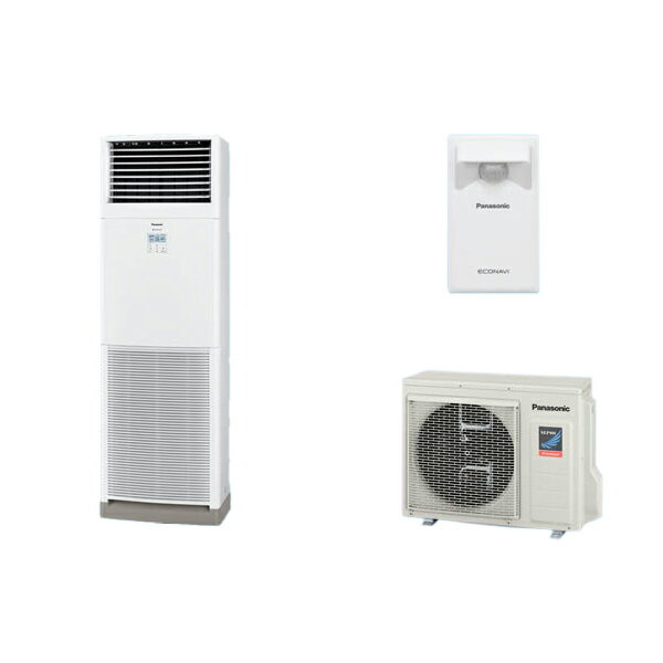 ●βパナソニック 業務用エアコン【PA-P63B7GB】床置形(スリム形) XEPHY Premium(ハイグレード) シングル エコナビ 三相200V P63形 2.5馬力相当