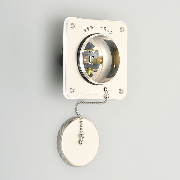 Яアメリカン電機 【4325WJS-L15】銀色 防水形フランジインレット(耐じん・防噴流形) 引掛形 接地形3P 30A 250V (NEMA L15-30) (旧品番 4325WJ-L15)