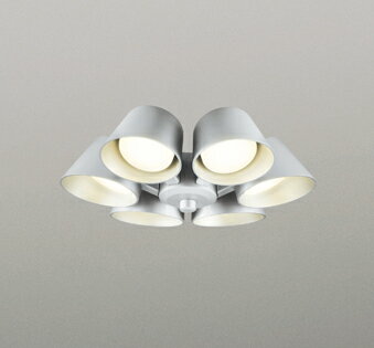 βオーデリック/ODELIC 【WF228LR】シーリングファン 灯具のみ(遮光セードタイプ・6灯) 高演色LED 電球色 非調光 〜8畳 LEDランプ マットシルバー色