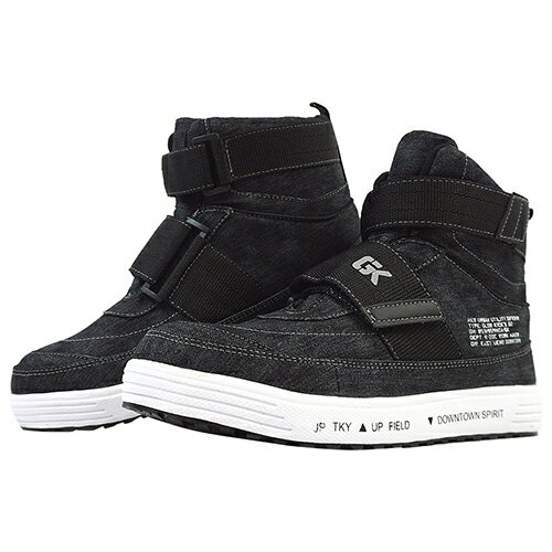 ∀K-ZOC/ケイゾック 【セーフティミッドGKS-22】ブラック 26.5cm GLOW KICKS マジック 安全靴 (4573211402025)