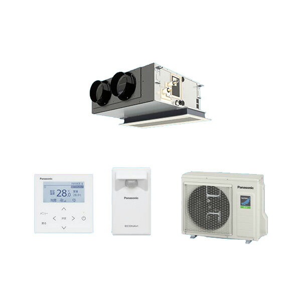 ●βパナソニック 業務用エアコン【PA-P56F7HBC】[チャンバーセット] 天井ビルトインカセット形 シングル エコナビ 三相200V 2.3馬力相当