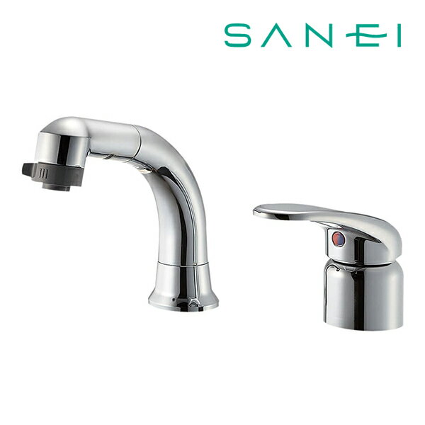 ≦《在庫あり》◆15時迄出荷OK！三栄水栓/SANEI 水栓金具【K37110EJV-C-13】シングルスプレー混合栓(洗髪用)