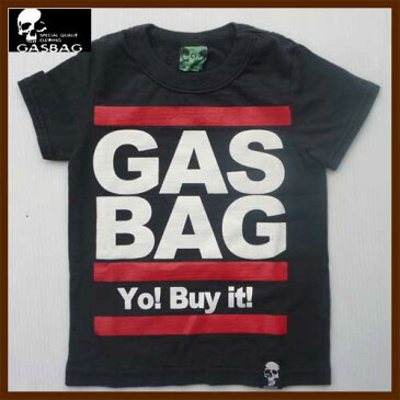 【SALE】GASBAG【ガスバッグ】GASBAG半袖Tシャツ【ブラック】100cm−160cm　35−045【キッズ ジュニア アウトドア 子供服 お揃い　ナチュラル アウトレット ギフト プレゼント】【8000円以上送料無料】