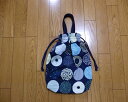 送料無料!【ハンドメイド 日本製】ボタニカルサークル 巾着 バッグ 体操服入れ 収納【保育園 小学校 女の子 入園 入学 習い事 】