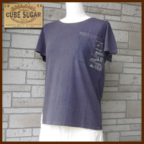 【SALE】40％OFFCUBESUGAR【キューブシュガー】天竺ポケット付き半袖Tシャツ15014482【レディース アウトドア 無地 野外フェス ナチュラル 大人コーディネイト】【8000円以上送料無料】