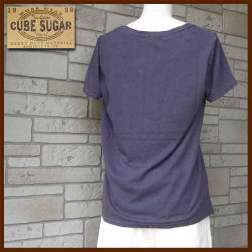 【SALE】40％OFFCUBESUGAR【キューブシュガー】天竺ポケット付き半袖Tシャツ15014482【レディース アウトドア 無地 野外フェス ナチュラル 大人コーディネイト】【8000円以上送料無料】