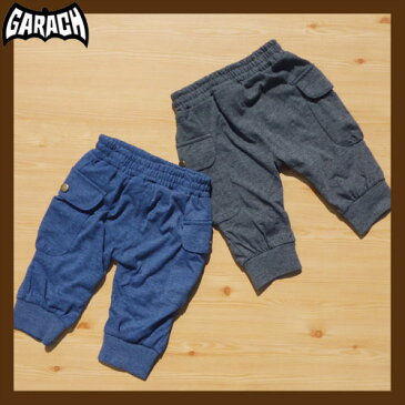 【SALE 50%OFF】GARACH 【ギャラッチ】ストレッチ膝下丈カーゴパンツ【ネイビー】【ブラック】 80cm−140cm 16222062016新作【キッズ 子供服 女の子 男の子 スパッツ 保育園 赤すぐ】【8000円以上送料無料】02P26Mar16