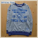 【SALE】OFFICIAL TEAM【オフィシャルチーム】ハロウィンスウェットトレーナー【ライトグレー】OT-16AW-202 90cm~140cm ニード...