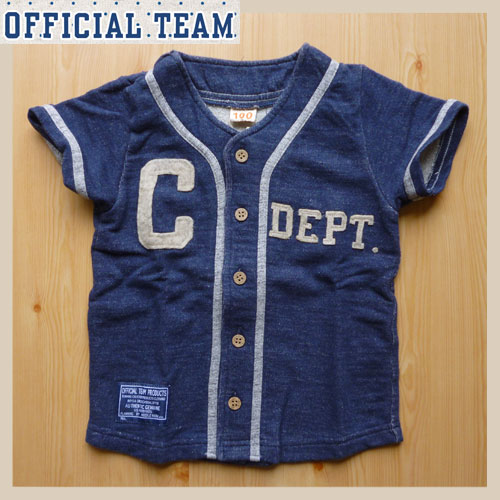 【SALE】50％OFFOFFICIAL TEAM【オフィシャルチーム】BASEBALL スウェットシャツ 子供服　半袖　重ね着 【8000円以上送料無料】