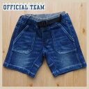 【SALE】50%OFFOFFICIAL TEAM【オフィシャルチーム】CUT DENIM CLIMBING SHORTS ot-17ss-913【アニマル】