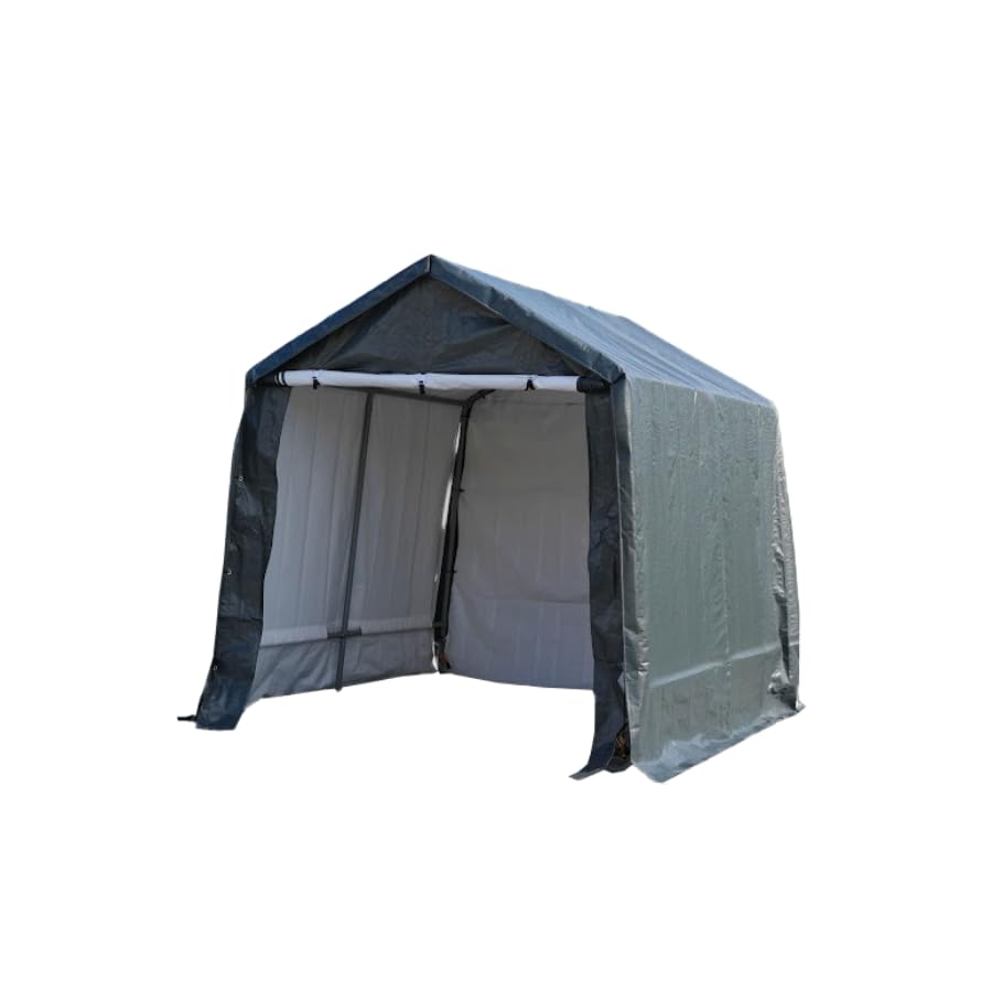 ガレージテント 2.4x2.4m カバー サイクルハウス バイク 自転車 一輪車 駐輪場 タイヤ 庭 屋根 倉庫 収..