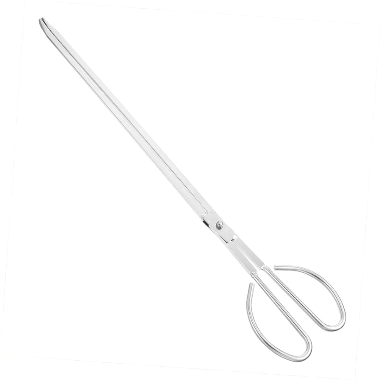 不锈钢製ロング炭ばさみ 屋外バーベキュー用 多機能火箸 キャンプ 家用炭クリップ