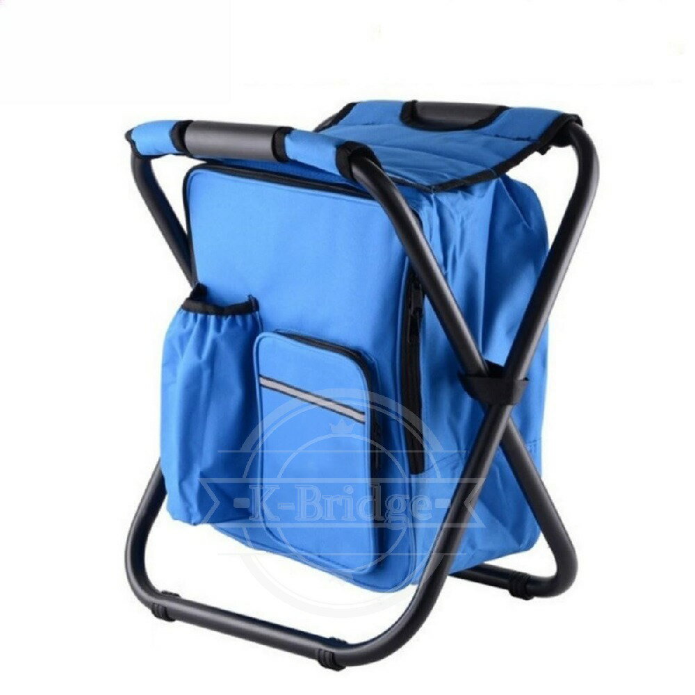 楽天K-Bridgeアウトドア 折りたたみチェア バックパックチェア 防水 保温保冷パック｜超軽量 耐荷重150kg 持ち運びやすい 収納簡単 キャンプ 釣り用 多機能