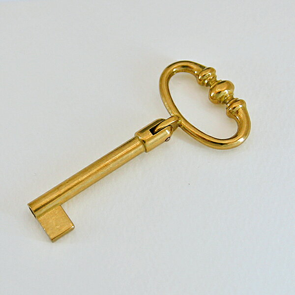 【ネコポス対応】【アンティーク調イタリア製棒鍵】