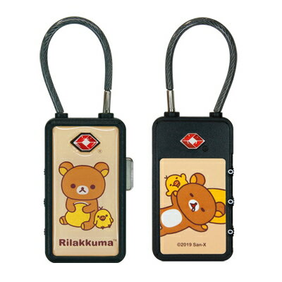 【特別価格】TSAワイヤーロック　リラックマ　PL-190(RK)　Rilakkuma　サンエックスのサムネイル