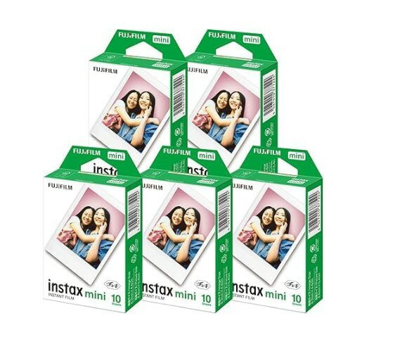 富士フィルム チェキ フィルム instax mini インスタントカメラ 10枚入×5個セット(50枚)