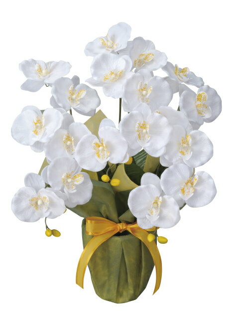 《アートフラワー》《造花》光触媒 光の楽園 ミディ胡蝶蘭W