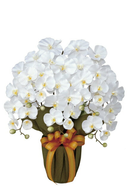 《アートフラワー》《人工観葉植物》光触媒 光の楽園 エレガント胡蝶蘭W