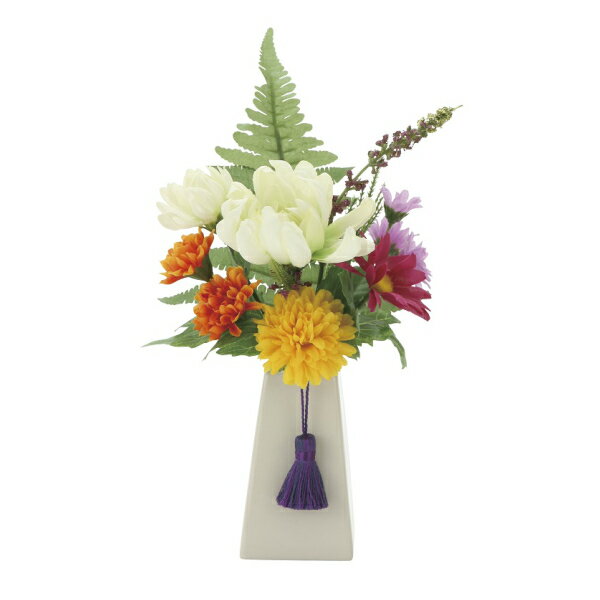 《仏花》《人工観葉植物》光触媒 光の楽園 仏花1個（器付）