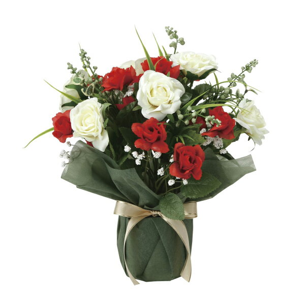 《アートフラワー》《造花》光触媒 光の楽園 ツインレッド