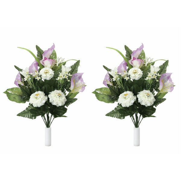 《仏花》《人工観葉植物》光触媒 光の楽園 仏花カラ－リリ－2個セット