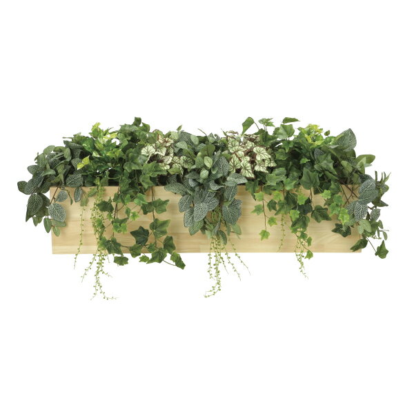 《アートグリーン》《人工観葉植物》光触媒 光の楽園 ウッドボックスL