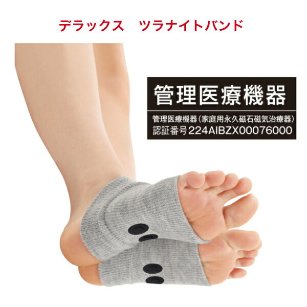 アクセス デラックス ツラナイトバンド【家庭用永久磁石磁気治療器】 [管理医療機器 こむら返り サポーター 足裏サポーター 磁気サポーター 足裏 磁気 夜 就寝時 足がつる こむらがえり 高齢者 血行促進 冷え対策 遠赤外線]