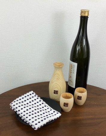 森乃響　雅（みやび）〜檜　とっくりおちょこ〜