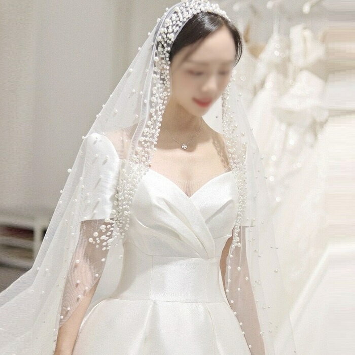 楽天クローバーショップスウェディング ベール ロング ウェディングベール ロング ベールロング 結婚式 挙式 二次会 パーティー ウェディングドレス ウェディング小物 チュール ブライダル 豪華 白 オフホワイト レース3m