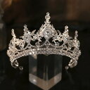 ティアラ 王冠 ウェディング ティアラ ヘッドドレス ヘアアクセサリー ウェディング用 ブライダル ウェティグ 小物 花嫁 結婚式 キラキラ 豪華 高品質 二次...