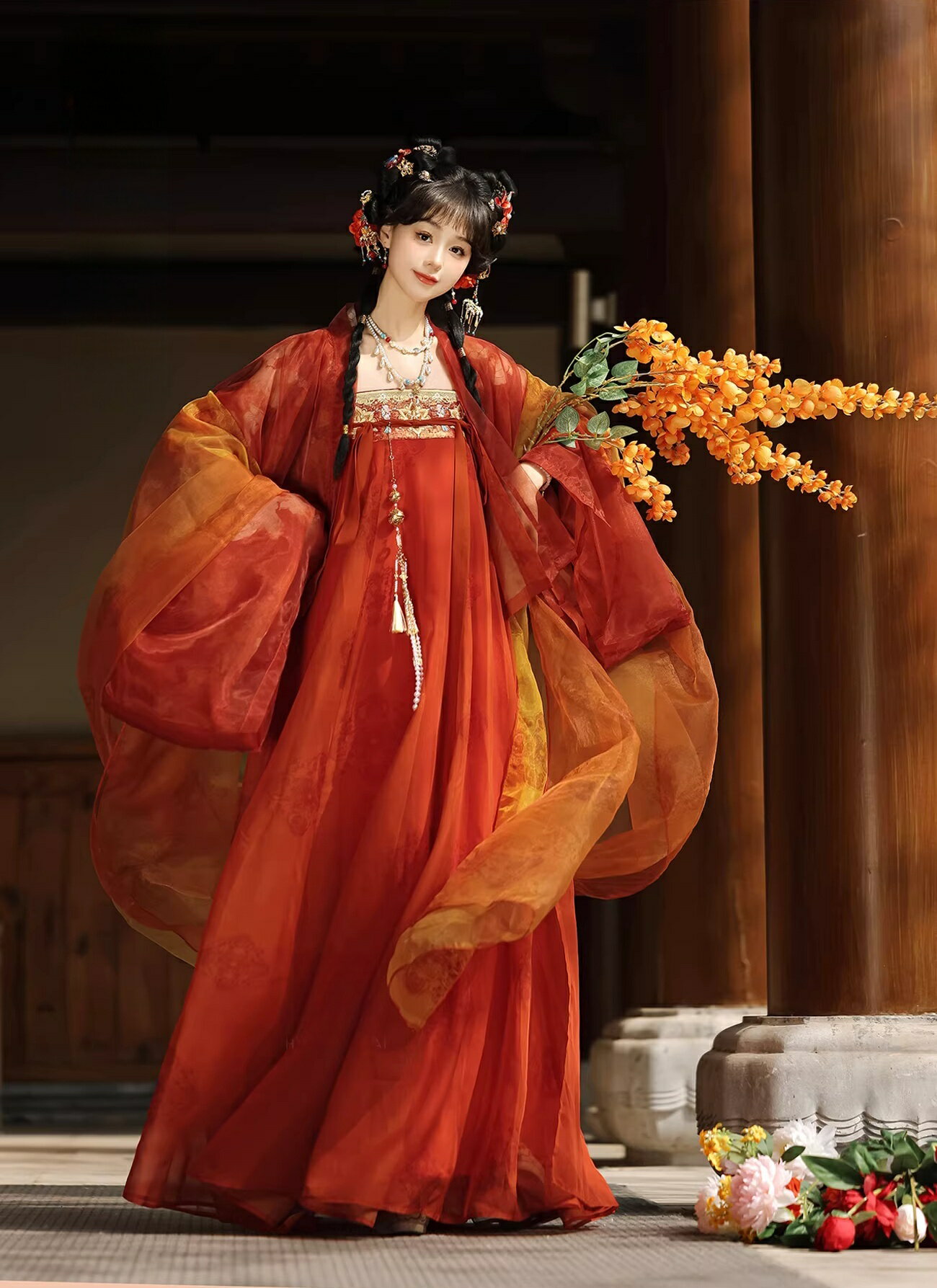 Rakuten - 漢服 中国古風 中華服 唐装漢服 漢服仙女 チャイナ服 古風 チャイナドレス コスプレ衣装 仮装 学園祭 中国古代衣装 女性 唐装 舞台衣装 コスチューム一式 写真撮影 伝統模様