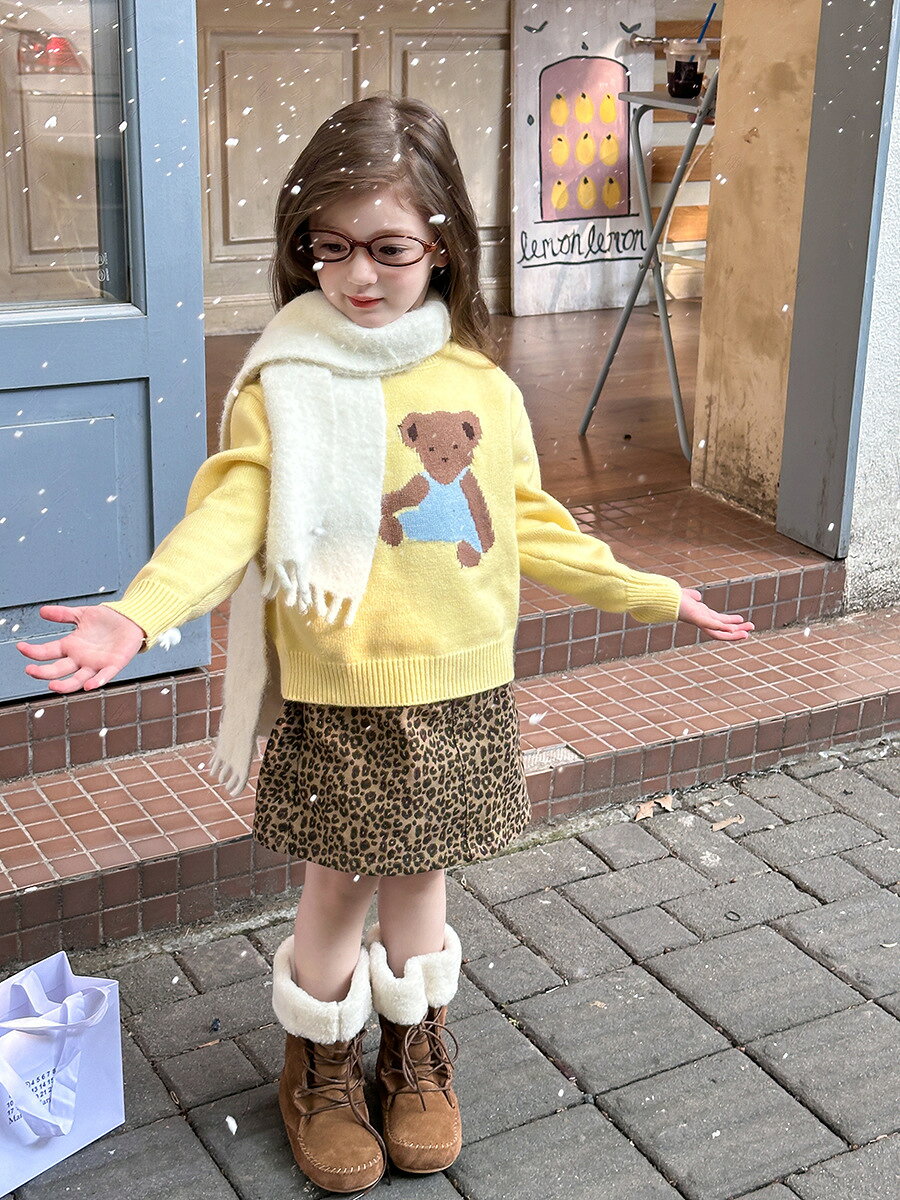 キッズ ニット セーター 女の子 ベビー セーター 春 秋 冬 子供セーター 長袖 おし...