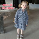 キッズ ワンピース 春 綿 長袖 子供服 女の子 ワンピース チェック柄 北欧風 ベビーワンピース 結婚式 おしゃれ 誕生日服 発表会 パーティー 赤ちゃん ワンピース きれいめ 可愛い ジュニア 子ども 大人っぽい おしゃれ カジュアル ガールズ 通園 通学 90 100 110 120 130