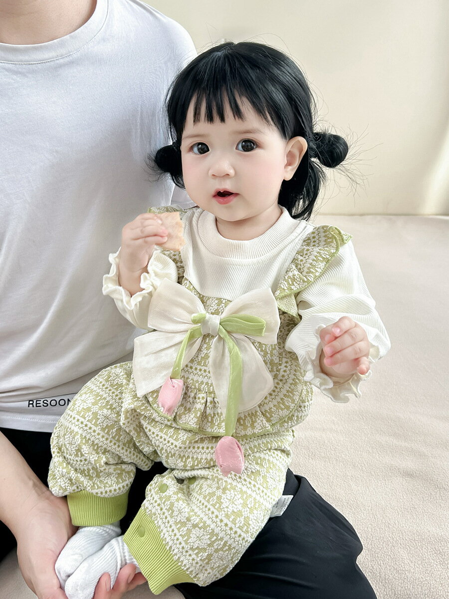 ベビー服 ロンパース 女の子 長袖 新生児服 可愛い おしゃれ 出産お祝い 退院 誕生日服 撮影 100日 2色 59cm 66cm 73cm 80cm 90cm