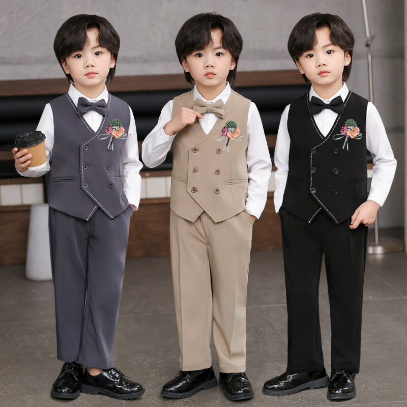 Rakuten - フォーマル 男の子 子供 ベビー フォーマル 男の子 90 キッズ フォーマル 男の子 おしゃれ 一歳 男の子 スーツ 120入園式 入学式 結婚式 七五三 子供服 フォーマル 男の子 発表会 パーティ 卒園式 卒業式 小学生 誕生日服 お宮参り 100 110 130 140 150 黒 グレー カーキ