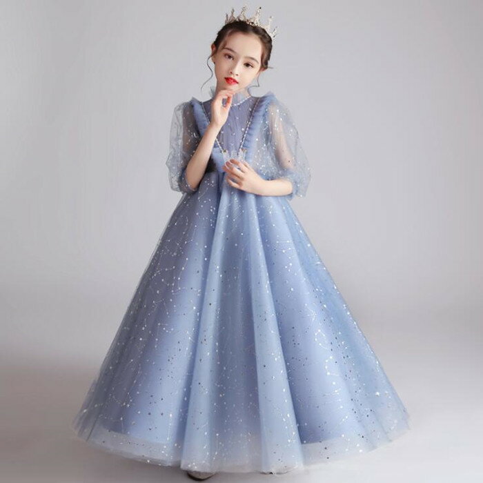楽天クローバーショップス子供ドレス こども 発表会 袖付き 袖あり ドレス ミニ ロング プリンセスドレス 子供 ピアノ発表会 ドレス キッズドレス 結婚式 子供ワンピース 演奏会 可愛い おしゃれ スジュニア ドレス フォーマル ガールズ 100cm 110cm 120cm 130cm 140cm 150cm 160cm