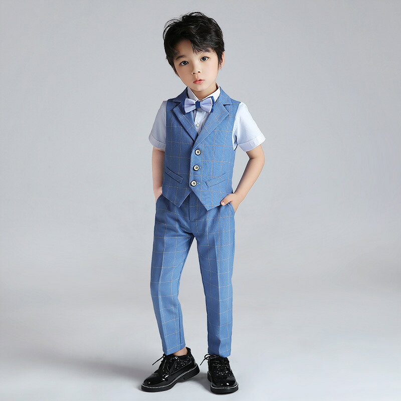 男の子 子供スーツ 夏 半袖 男の子 発表会 演奏会 フォーマル スーツ 男の子 おし...