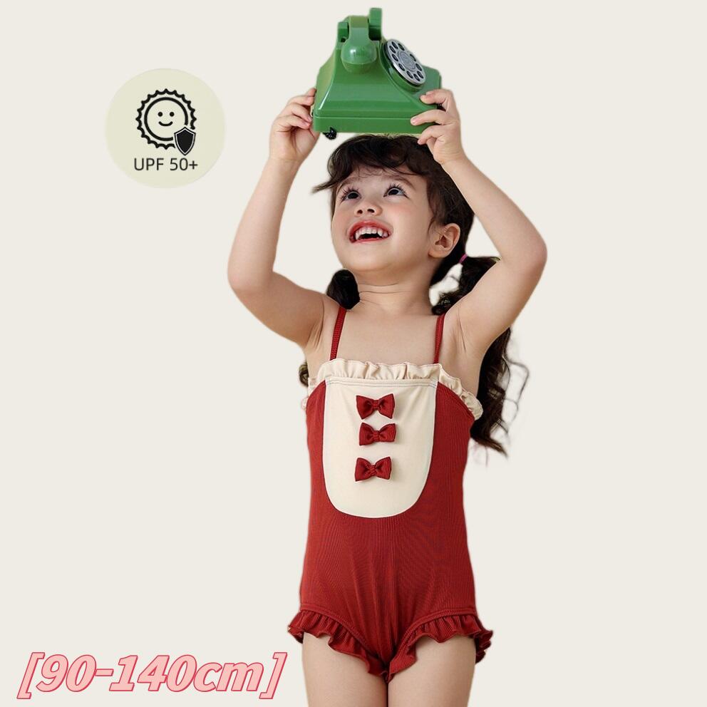 Rakuten - 水着 ベビー 女の子 90 UPF50+ UVカット キッズ 水着 女の子 小学生 紫外線対策 スイミング 水泳 着脱簡単 プール 幼児 幼稚園 保育園 水遊び 海 ビーチ プール 砂遊び 海 100 110 120 130 140