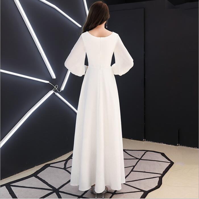 ウエディングドレス 長袖 二次会 ウェディグドレス Aラインドレス 海外挙式 前撮り 後撮り 花嫁二次会 大きいサイズ 結婚式 ブライダル 披露宴 パーティードレス ロングドレス エンパイア