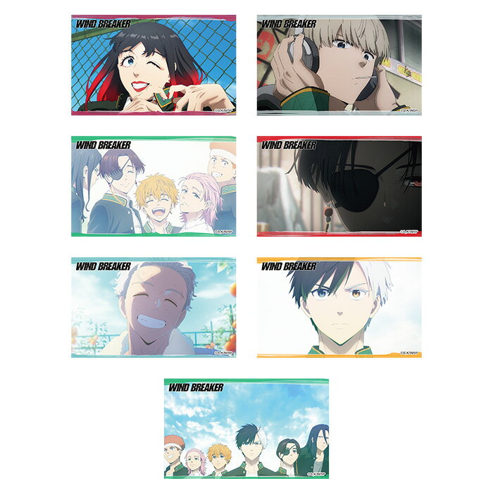 WIND BREAKER OP場面写ステッカー ウィンドブレイカー ウィンブレ WBR 桜遥 楡井秋彦 杉下京太郎 蘇枋隼飛 桐生三輝 柘浦大河 梶蓮 梅宮一 椿野佑 ステーショナリー