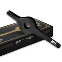 【送料無料・ブラック】BRVMEN ワイドグリップ 持ちやすい毛抜き 熟練の鍛冶師のハンドメイド 超精密ピンセット ユニークでオシャレなデザイン 【100%ステ...
