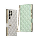 GALAXY s25 Ultra ケース 手帳型 ショルダーチェーン付き ミラー付き カード収納 galaxy s24 ultra ケース 手帳型 galaxy s23 ultra ケース 手帳型 スタンド機能 耐衝撃 レンズ保護 上質な手触り 耐汚れ気質 肌感レザー 防指紋 耐久性