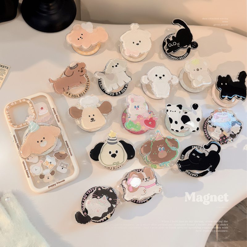 20柄から選べる★Magsafe スマホグリップ リングマグネット スマホリング 取り付けやすい 落下防止 片手操作 スマホスタンド 耐久性 iPhone16・15・14・13・12 スマホスタンド かわいい