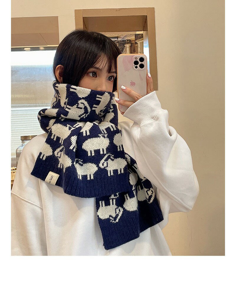 【4色】マフラー レディース 高校生 ニットマフラー 180cm x 32cm 可愛い 秋冬 厚手 ロングマフラー 暖かい おしゃれ エレガント 小顔効果 防寒対策 カジュアル あったか ふんわり 通勤 通学 プレゼント クリスマス