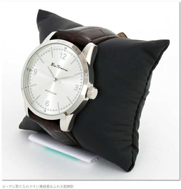 ベンシャーマン Ben Sherman 腕時計 シルバーフェイス 円形 メンズ モッズ ギフト トラッド